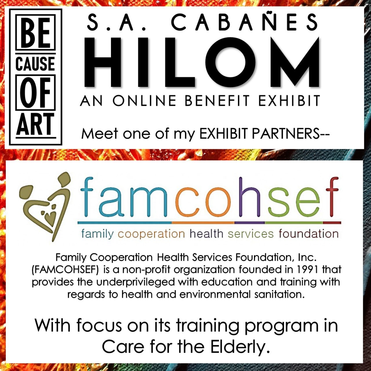 FAMCOHSEF is one of the exhibit partners for HILOM, an Online Benefit Exhibit by S.A. Cabañes